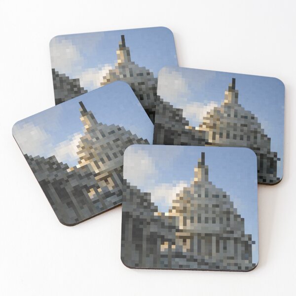 Item preview, Pixelated US Capitol Building designed and sold by Potato Quality Prints.
