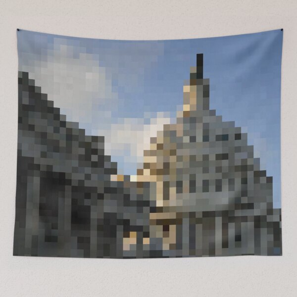 Item preview, Pixelated US Capitol Building designed and sold by Potato Quality Prints.