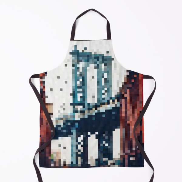 Item preview, Pixelated View of Manhattan Bridge designed and sold by Potato Quality Prints.