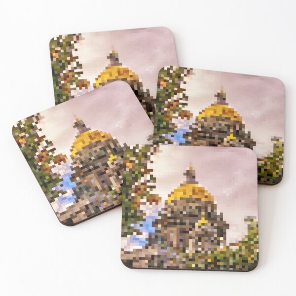 Item preview, Pixelated View of Gold Dome designed and sold by Potato Quality Prints.