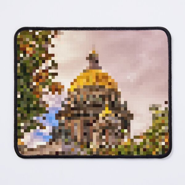 Item preview, Pixelated View of Gold Dome designed and sold by Potato Quality Prints.