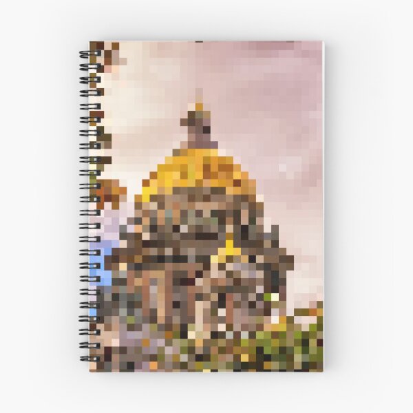 Item preview, Pixelated View of Gold Dome designed and sold by Potato Quality Prints.