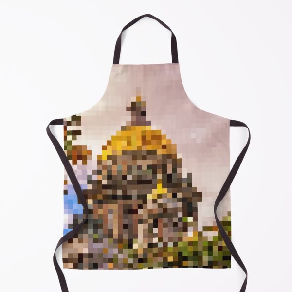 Item preview, Pixelated View of Gold Dome designed and sold by Potato Quality Prints.