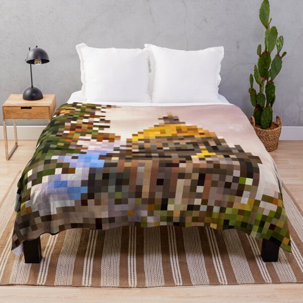 Item preview, Pixelated View of Gold Dome designed and sold by Potato Quality Prints.