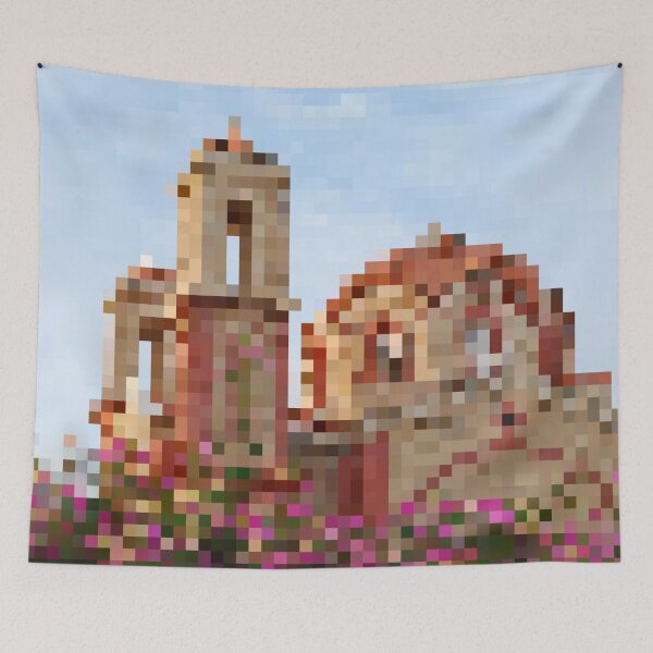 Item preview, Pixelated Colorful Cathedral Dome designed and sold by Potato Quality Prints.