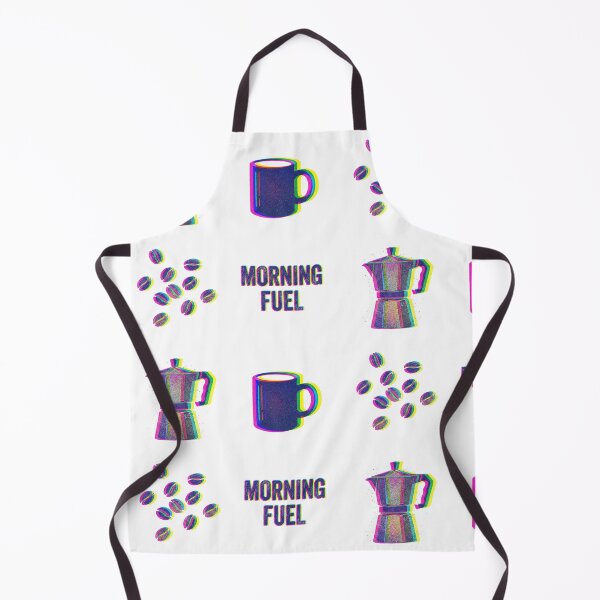 Item preview, Vibrant Retro-Glitch Coffee and Morning Fuel Illustration Set designed and sold by NonditStudio.