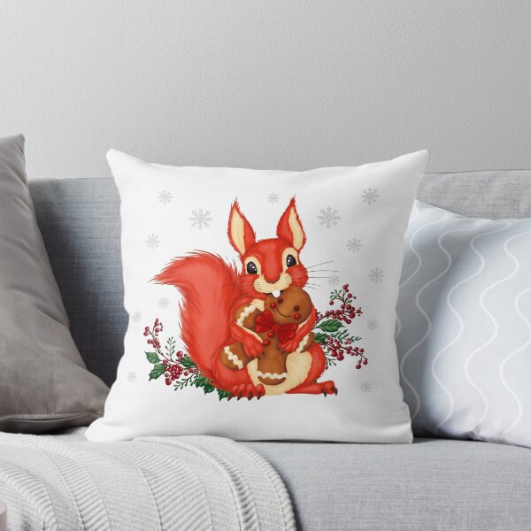 Item preview, Cute Squirrel with gingerbread man designed and sold by PolaMaku.