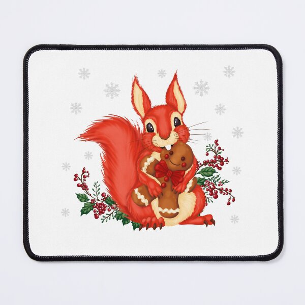 Item preview, Cute Squirrel with gingerbread man designed and sold by PolaMaku.