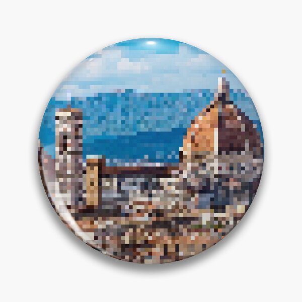 Item preview, Pixelated Florence Cathedral designed and sold by Potato Quality Prints.