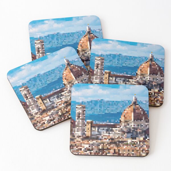 Item preview, Pixelated Florence Cathedral designed and sold by Potato Quality Prints.
