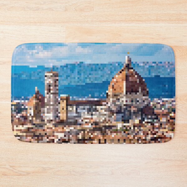 Artikelvorschau, Pixelierte Kathedrale von Florenz entworfen und verkauft von Potato Quality Prints.