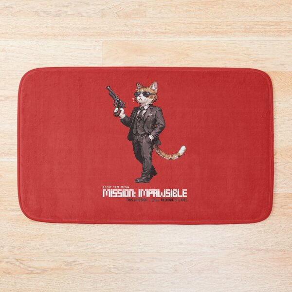 Item preview, Mission Impawsible Cat T-Shirt designed and sold by PixelsInkorp.