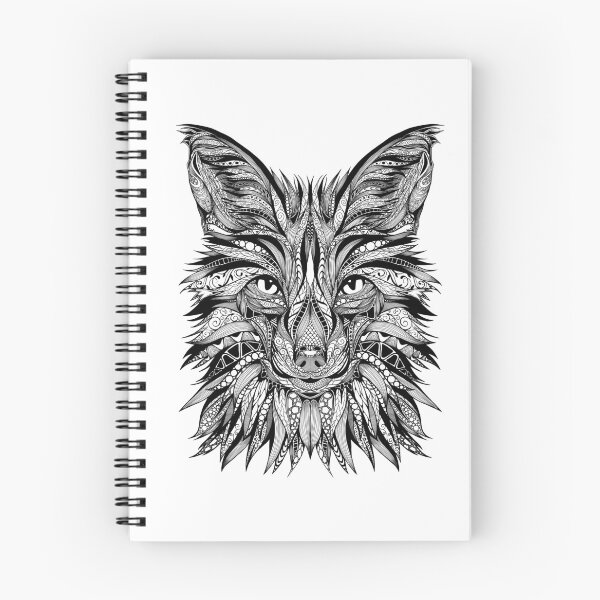 Item preview, Fox Wise Woods Creature Wildlife Ornament black designed and sold by PolaMaku.