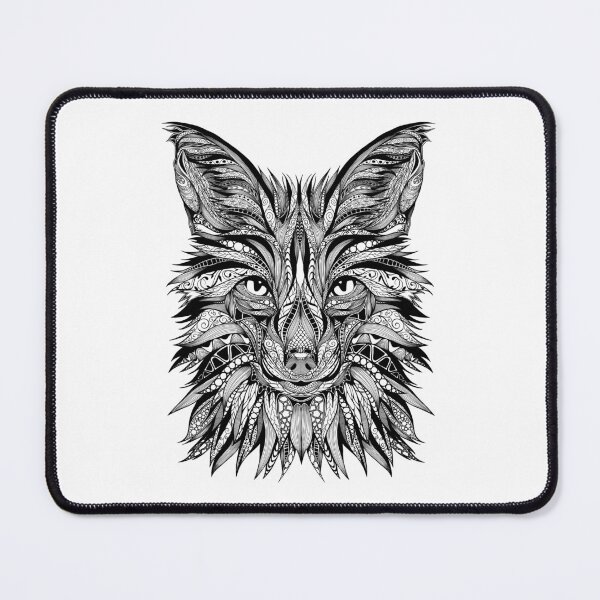 Item preview, Fox Wise Woods Creature Wildlife Ornament black designed and sold by PolaMaku.