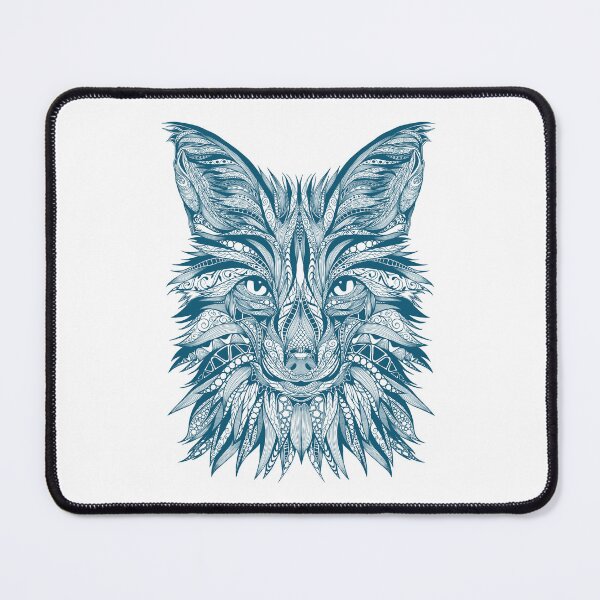 Item preview, Fox Wise Woods Creature Wildlife Ornament turquoise designed and sold by PolaMaku.
