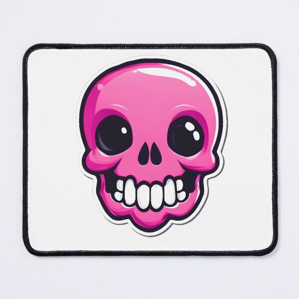 Item preview, Cute pink skull – Kawaii cartoon illustration designed and sold by CNYT Studio.