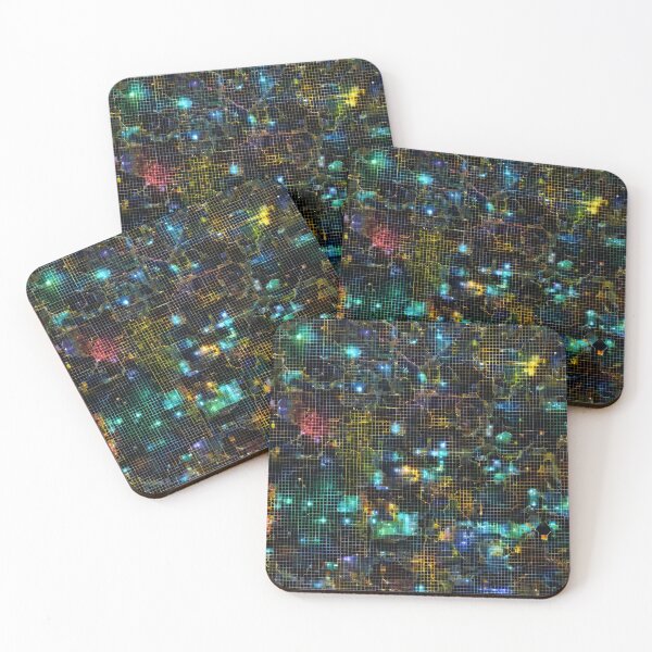 Item preview, Neon Grid Cosmos - Abstract Cyberpunk Art designed and sold by mxztar.