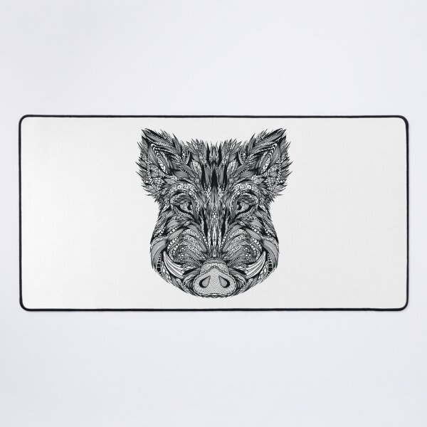 Item preview, Boar Precious Woods Creature  Wildlife Ornament black stop killing designed and sold by PolaMaku.