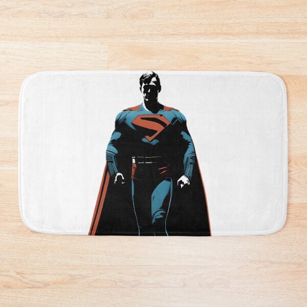Item preview, Superman minimalist poster, DC superhero illustration, dark comic wall art, Superman silhouette fan art print designed and sold by LoomisDreams.