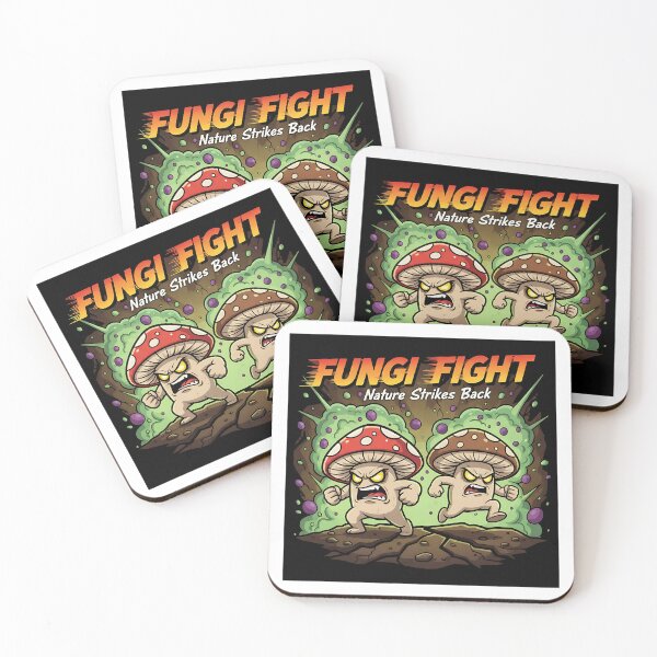 Item preview, Fungi Fight Nature Strikes Back Retro Mushroom Mascot designed and sold by CELESTIAL©️.