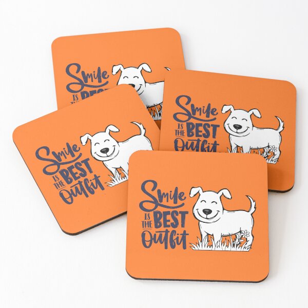 Item preview, Smile Is the Best Outfit – Happy Dog Illustration designed and sold by TheBeeKindSpace.