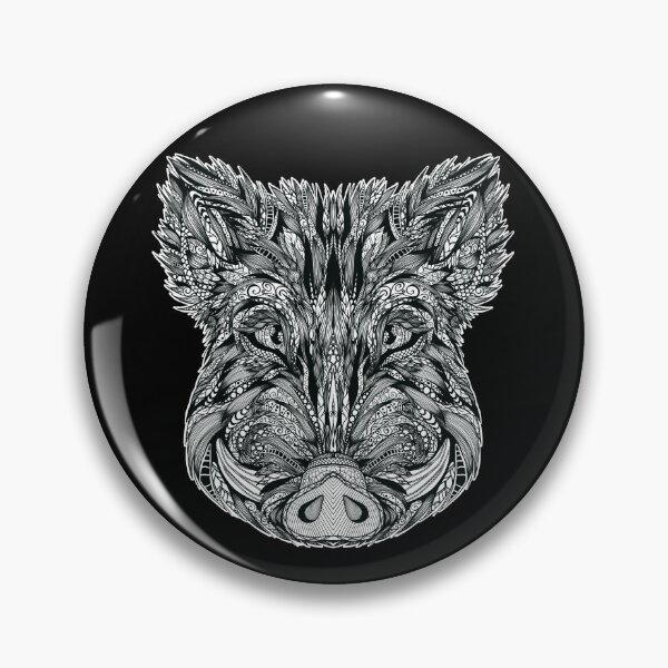 Item preview, Boar Precious Woods Creature  Wildlife Ornament white stop killing designed and sold by PolaMaku.