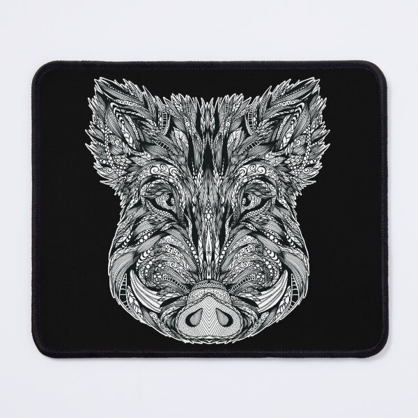 Item preview, Boar Precious Woods Creature  Wildlife Ornament white stop killing designed and sold by PolaMaku.