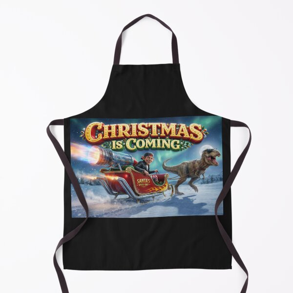 Item preview, Se acerca la Navidad T-Rex Sleigh Rid designed and sold by Dariusz.K.