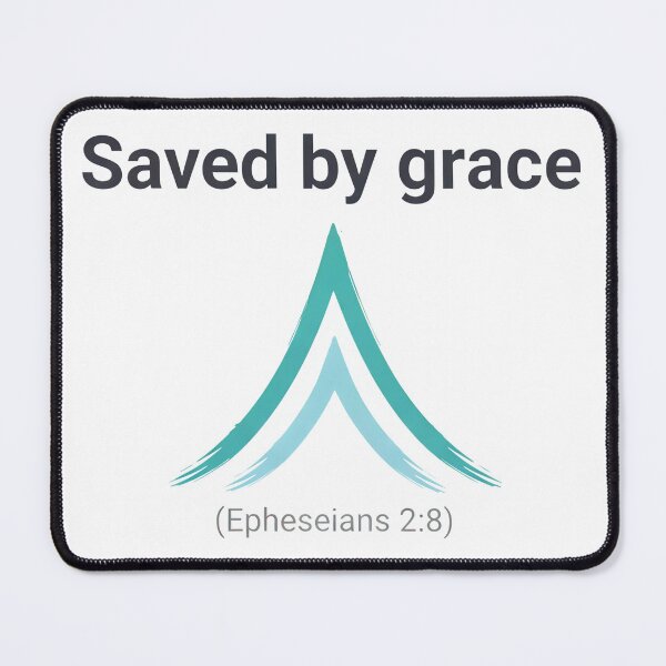Item preview, Saved By Grace Ephesians 2:8 Christian Minimalist Design. designed and sold by loveandlightrb.