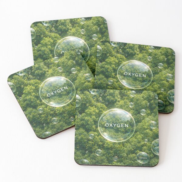 Item preview, Oxygen Bubbles Floating Above Green Forest Representing Clean Air Nature Balance Environmental Health Sustainability Life designed and sold by Mimoshi ⭐⭐⭐⭐⭐.