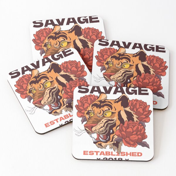 Item preview, Hand Drawn Tigers Lettering Illustration designed and sold by kofiages.