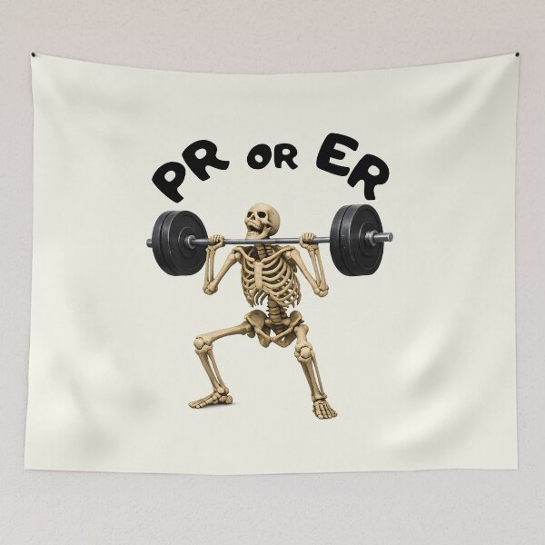 Item preview, Skeleton Weightlifting Funny Gym Fitness Art designed and sold by tarzbol.