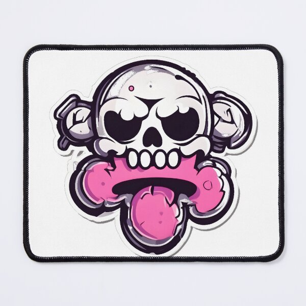 Item preview, Cheeky skull with tongue – Kawaii cartoon style designed and sold by CNYT Studio.
