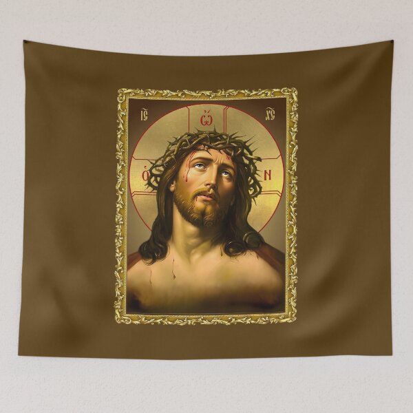 Item preview, icon Jesus Christ with Crown of Thorns. Christ in the Crown of Thorns. Framed icon. designed and sold by orthodox-icon.