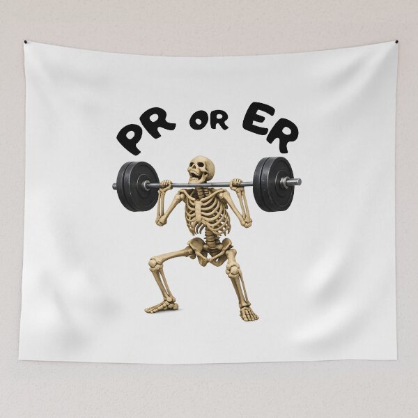 Item preview, Skeleton Weightlifting Funny Gym Fitness Art designed and sold by tarzbol.