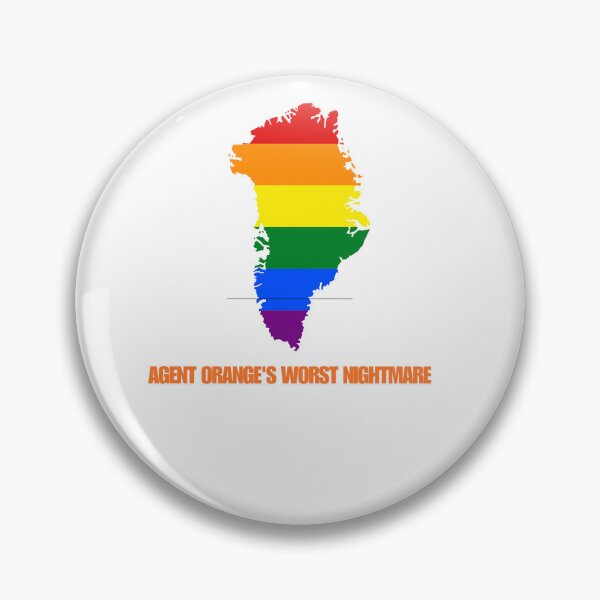 Item preview, Agent Orange's Worst Nightmare - Greenland Pride Map designed and sold by SlientOrbit.