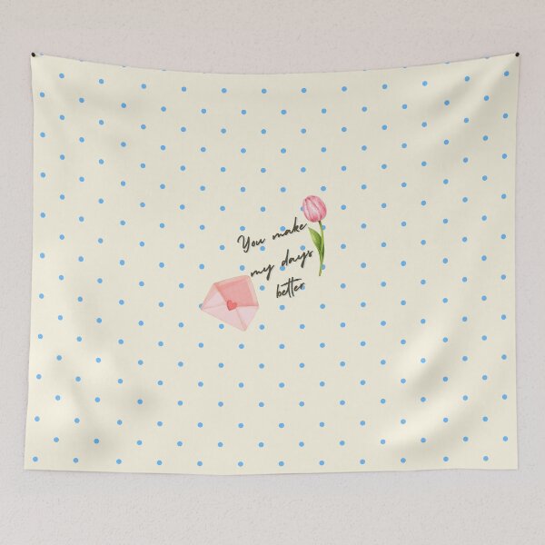 Item preview, You Make My Days Better – Cute Pastel Encouragement Illustration designed and sold by ClamberryStudio.