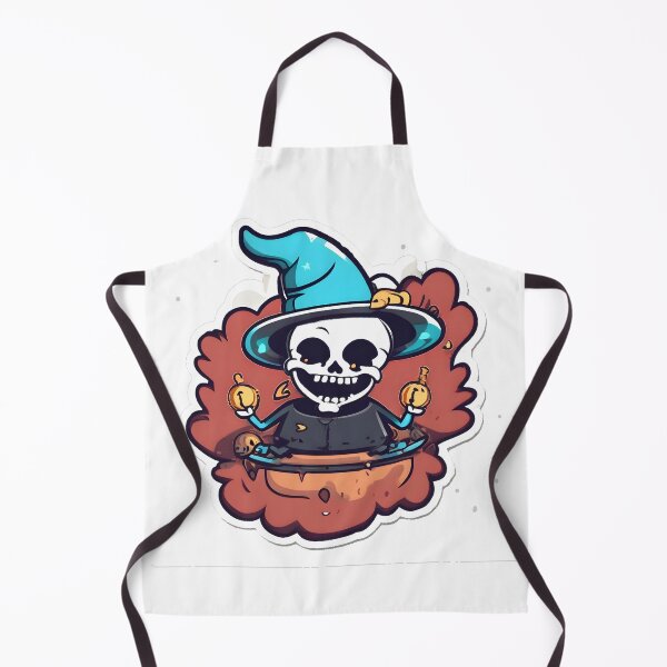 Item preview, Magical skull with wizard's hat designed and sold by CNYT Studio.