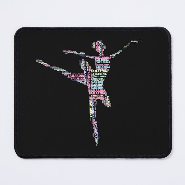 Item preview, Silhouette of a ballerina formed by Portuguese words designed and sold by Beleza e Estilo.