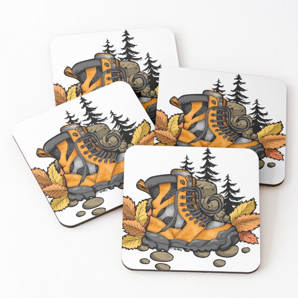 Item preview, Hiking Boot in the Wilderness Illustration designed and sold by Avara-Creative.
