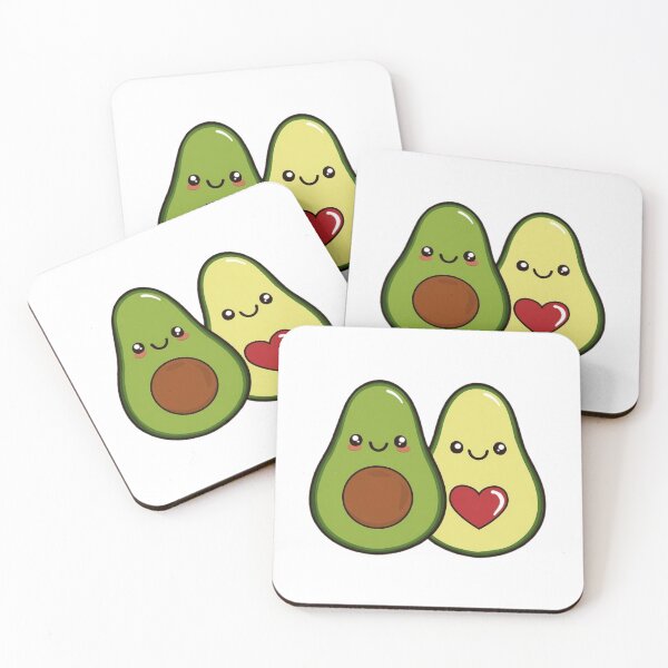 Item preview, Kawaii Avocado Love Heart Illustration Valentine's Day designed and sold by BigStar-Cart.