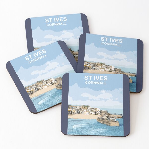 Item preview, St Ives, Cornwall. Cornish gift. Kernow fishing harbour designed and sold by BarbaraGlebska.