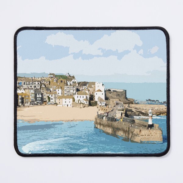 Item preview, St Ives, Cornwall. Cornish gift. Kernow fishing harbour designed and sold by BarbaraGlebska.