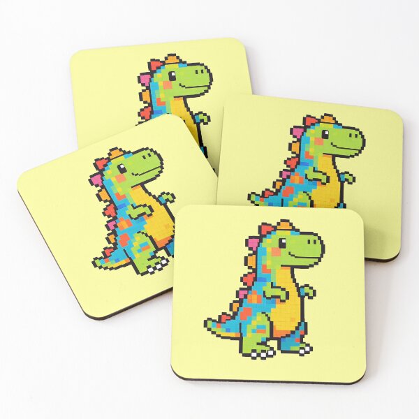 Item preview, Playful Retro Pixel Rainbow Dino - Matching Family Outfit for Kids & Cool Parents designed and sold by PrintStichCo.