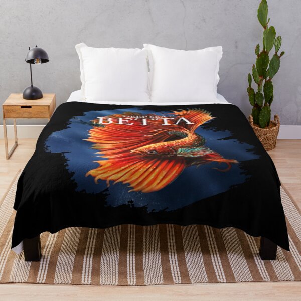 Item preview, Deep Sea Betta (Borderless with Background and Text) designed and sold by alandodrawing.