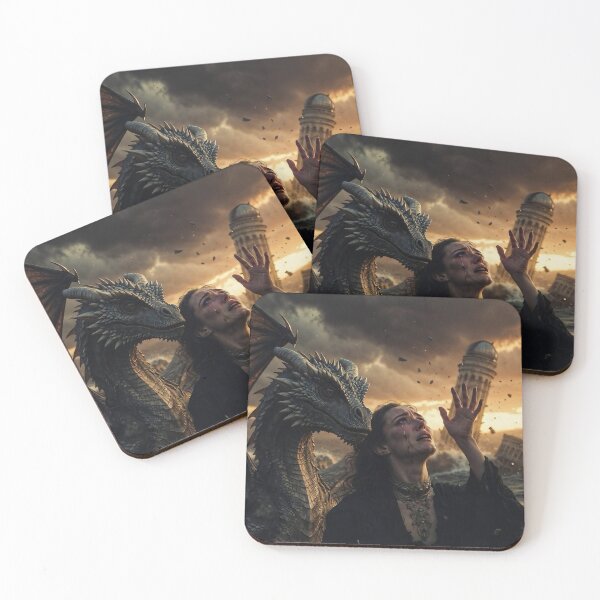 Item preview, Atlantis Last Stand – Queen & Dragon Scream to the Storm designed and sold by SunsetAngelsAI.