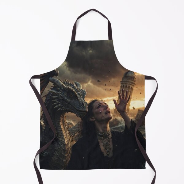 Item preview, Atlantis Last Stand – Queen & Dragon Scream to the Storm designed and sold by SunsetAngelsAI.