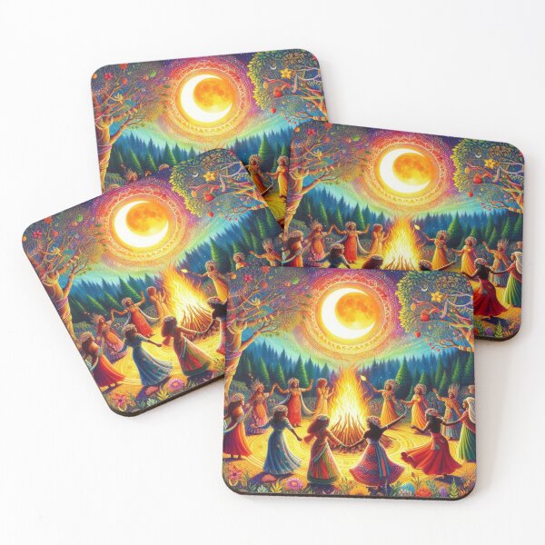 Item preview, Solstice Fire Dance Under the Sacred Moon designed and sold by Sybille-Yates.