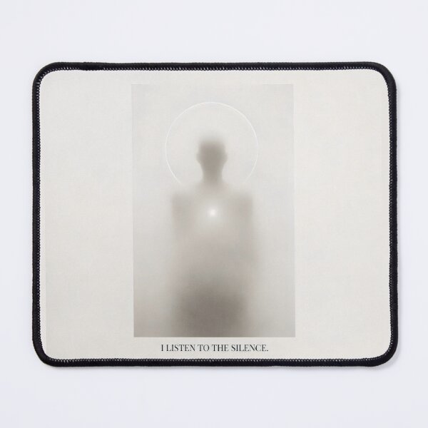 Item preview, I Listen to the Silence Ethereal Zen Meditation Silhouette Art designed and sold by SplashTastic.