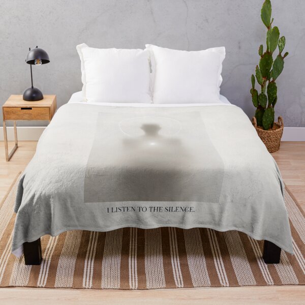 Item preview, I Listen to the Silence Ethereal Zen Meditation Silhouette Art designed and sold by SplashTastic.